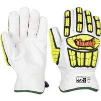 Cut and Impact-Resistant Gloves, Small, Goatskin Palm, Gauntlet Cuff Fastek