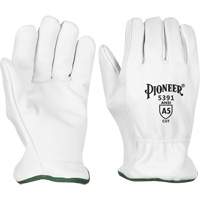 Cut-Resistant Driver's Gloves, Small, Grain Goatskin Palm Fastek