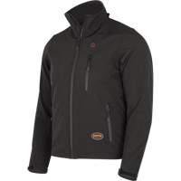 Heated Soft-Shell Jacket, Men's, Small, Black Fastek