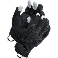 X-Site&reg; Impact Trigger Finger Gloves, Suede Palm, Size X-Small Fastek