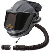 MAXSHIELD&reg; Supplied Air Respirator Shield & Flip-Front Welding with ADF Lens & Control Valve, Universal, Facepiece Fastek