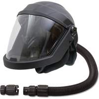 DEFENDER Supplied Air Respirator Shield & Helmet with Flow Adapter, Universal, Facepiece Fastek