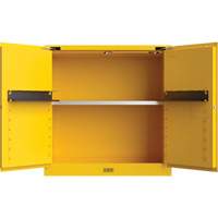 Utili-Guard+ Flammable Safety Cabinet, 30 gal., 1 Door, 43" W x 44" H x 22" D Fastek