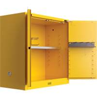 Utili-Guard+ Flammable Safety Cabinet, 30 gal., 1 Door, 43" W x 44" H x 22" D Fastek