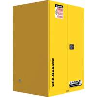Utili-Guard+ Flammable Safety Cabinet, 45 gal., 2 Door, 43" W x 65" H x 22" D Fastek