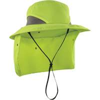 Chill-Its 8934 Ranger Hat with Neck Shade, Small/Medium, Hi-Vis Lime Fastek