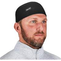 Chill-Its 6630 High-Performance Skull Cap with Terry Cloth Sweatband, Black Fastek