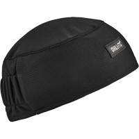 Chill-Its 6630 High-Performance Skull Cap with Terry Cloth Sweatband, Black Fastek