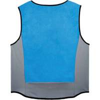 Veste de refroidissement &eacute;vaporatif Chill-Its 6667 avec fermeture &agrave; glissi&egrave;re, Moyen, Bleu Fastek