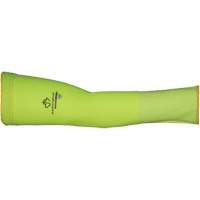 Max Cut Resistant Sleeves - Small, TenActiv, 12", ASTM ANSI Level A9, High Visibility Lime Fastek
