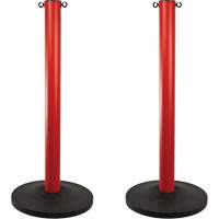 Industrial Stanchion, 37" High, Red Fastek