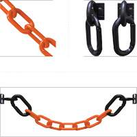 Magnetic Chain Barrier Warehouse Kit, Orange Fastek
