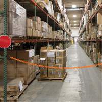 Magnetic Chain Barrier Warehouse Kit, Orange Fastek