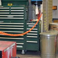 Magnetic Chain Barrier Warehouse Kit, Orange Fastek