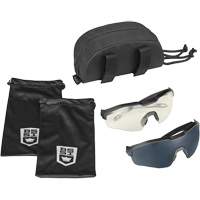 Ensemble de cache-œil pour lunettes de s&eacute;curit&eacute; MY6, Lentille Transparent/Fum&eacute;e, Antibu&eacute;e/Anti-&eacute;gratignures, ANSI Z87+ Fastek