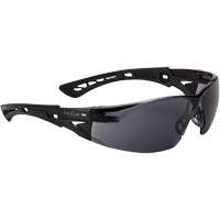 Rush+ Small BSSI Safety Glasses, Smoke/Grey Lens, Anti-Fog/Anti-Scratch, ANSI Z87+ Fastek