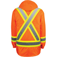 Manteau haute visibilit&eacute; 7-en-1, Polyester, Orange haute visibilit&eacute;, T-petit Fastek