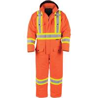 High-Visibility Lined Canvas Overalls, Small, High Visibility Orange Fastek