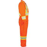 High-Visibility Lined Canvas Overalls, Small, High Visibility Orange Fastek