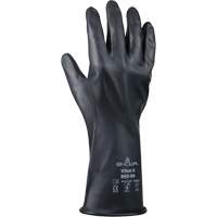 Gants r&eacute;sistant &agrave; l'acide & aux produits chimiques, Taille Petit/7, 12" lo, Caoutchouc butyle/Viton, 12 mils Fastek