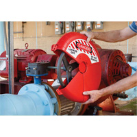 Collapsible Gate Valve Lockout Device, Wheel Type Fastek