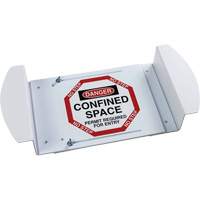"Danger Confined Space Permit Required For Entry" Manhole Sign, 21" x 30", Polystyrene, English Fastek
