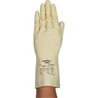 Gants naturels et l&eacute;gers AlphaTec 87-137, Taille 7, 11,8" lo, Latex de caoutchouc, 16 mils Fastek