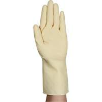 Gants naturels et l&eacute;gers AlphaTec 87-137, Taille 7, 11,8" lo, Latex de caoutchouc, 16 mils Fastek