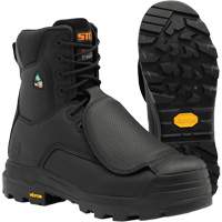 Vulcan Work Boots with External Metguard, Leather, Size 5, Impermeable Fastek