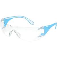 Adapt Lite Blue/White Safety Glasses, Clear Lens, Anti-Fog/Anti-Scratch, ANSI Z87+/Meets/Exceeds CSA Z94.3 Fastek