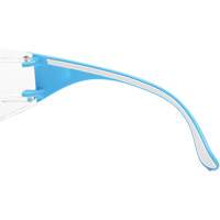 Adapt Lite Blue/White Safety Glasses, Clear Lens, Anti-Fog/Anti-Scratch, ANSI Z87+/Meets/Exceeds CSA Z94.3 Fastek