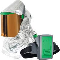 Respirateur &agrave; chaleur radiante Z-Link avec souffleur & montage &agrave; la ceinture, Respirateur &agrave; masque/Capuchon & visi&egrave;re, Pile Lithium-ion Fastek
