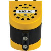 Syst&egrave;me de barri&egrave;re de s&eacute;curit&eacute; HAZLOK, Plastique, Fixation magn&eacute;tique, 30', Ruban Noir et jaune Fastek