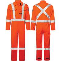 Avenger 7 oz. Coveralls, Size 36, High-Visibility Orange Fastek