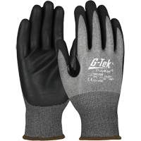 G-Tek&reg; Cut-Resistant Gloves with Touchscreen Capability, Size Small, 18 Gauge, Foam Nitrile Coated, PolyKor&reg; Shell, ASTM ANSI Level A4/EN 388 Level D Fastek