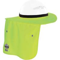 Bordure FR vert lime pour casque de chantier avec cache-cou Fastek