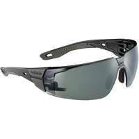RUSH+ 2.0 M/L Safety Glasses with Black & Grey Frame, Grey/3.0 Lens, Anti-Fog/Anti-Scratch, ANSI Z87+ Fastek