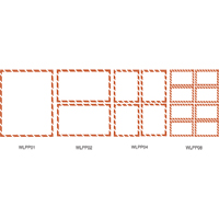 &eacute;tiquettes SIMDUT 100/pqt, Papier, Rouleau, 10-7/8" lo x 8-1/2" la Fastek