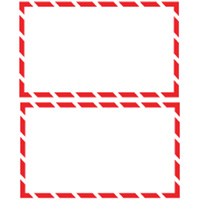 &eacute;tiquettes SIMDUT 200/pqt, Papier, Rouleau, 4-3/4" lo x 8-1/2" la Fastek