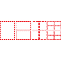 &eacute;tiquettes SIMDUT 400/pqt, Papier, Rouleau, 5-1/2" lo x 4-1/4" la Fastek