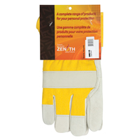Abrasion-Resistant Winter-Lined Fitters Gloves, Large, Grain Cowhide Palm, Foam Fleece Inner Lining Fastek