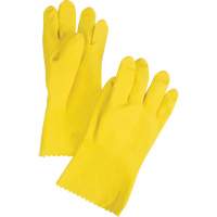 ChemStop Gloves, Size Small/7, 12" L, Latex, Flock-Lined Inner Lining, 16-mil Fastek