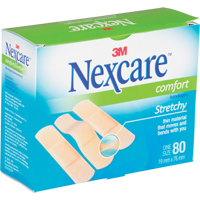 Nexcare Comfort Strips, Rectangular/Square, 3", Fabric, Sterile Fastek