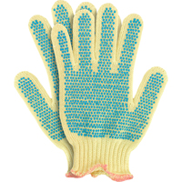 Gants en tricot avec pois, Taille Petit/7, Calibre 7, Rev&ecirc;tement PVC, Enveloppe en Kevlar, ANSI/ISEA 105 niveau 2 Fastek
