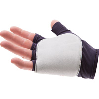 Palm/Side Fingerless Protection Gloves - Right, X-Small, Suede Palm, Slip-On Cuff Fastek
