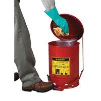 Oily Waste Cans, FM Approved/UL Listed, 21 US gal., Red SR360 | Fastek