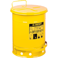 Oily Waste Cans, FM Approved/UL Listed, 10 US gal., Yellow SR363 | Fastek