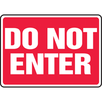 "Do Not Enter" Sign, 10" x 14", Aluminum, English SV899 | Fastek