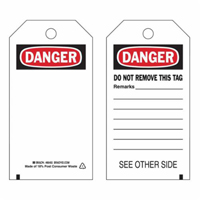 &eacute;tiquettes de s&eacute;curit&eacute; auto-plastifiantes, Polyester, 3" la x 5-3/4" h, Anglais Fastek