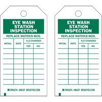 Inspection Record Tags, Polyester, 4" W x 7" H, English Fastek